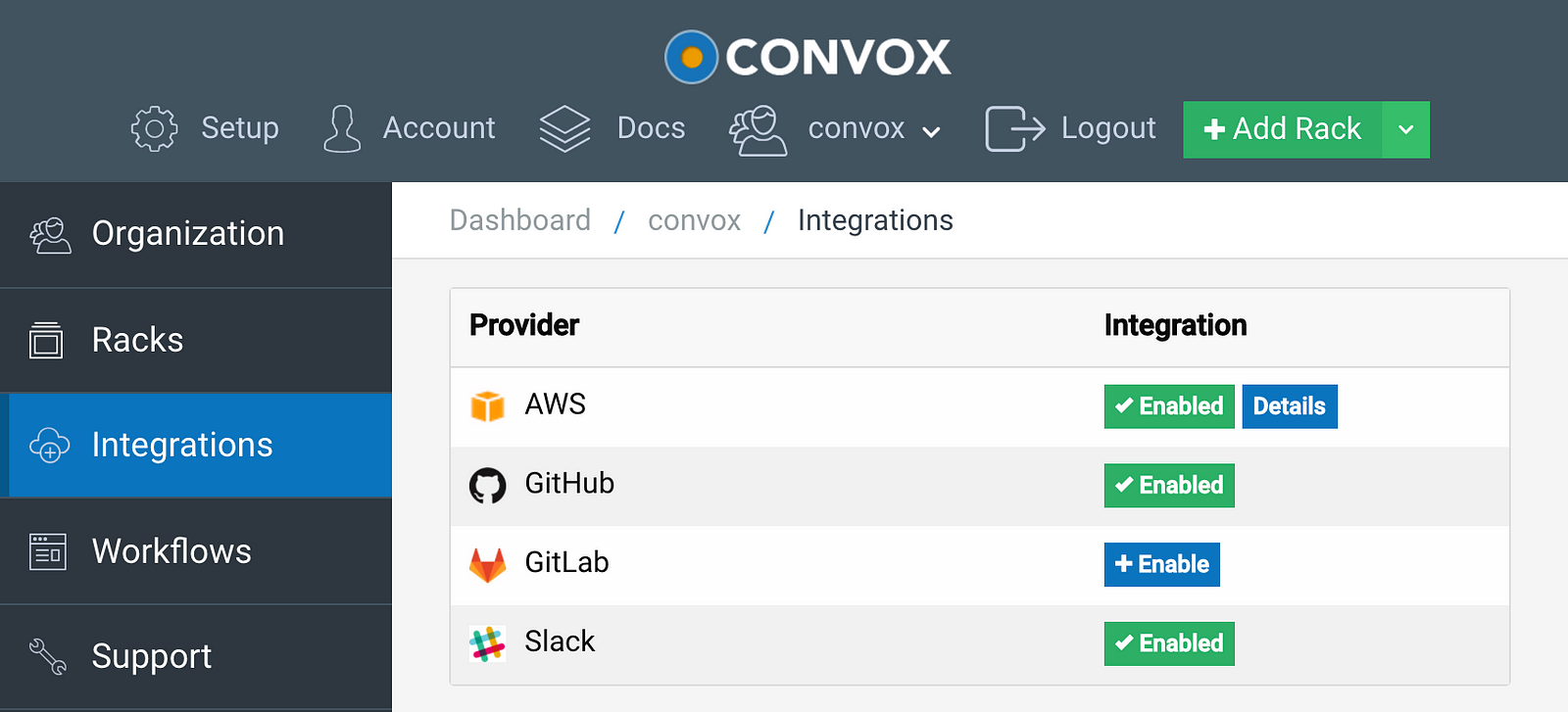 Convox integrates AWS with your team collaboration services