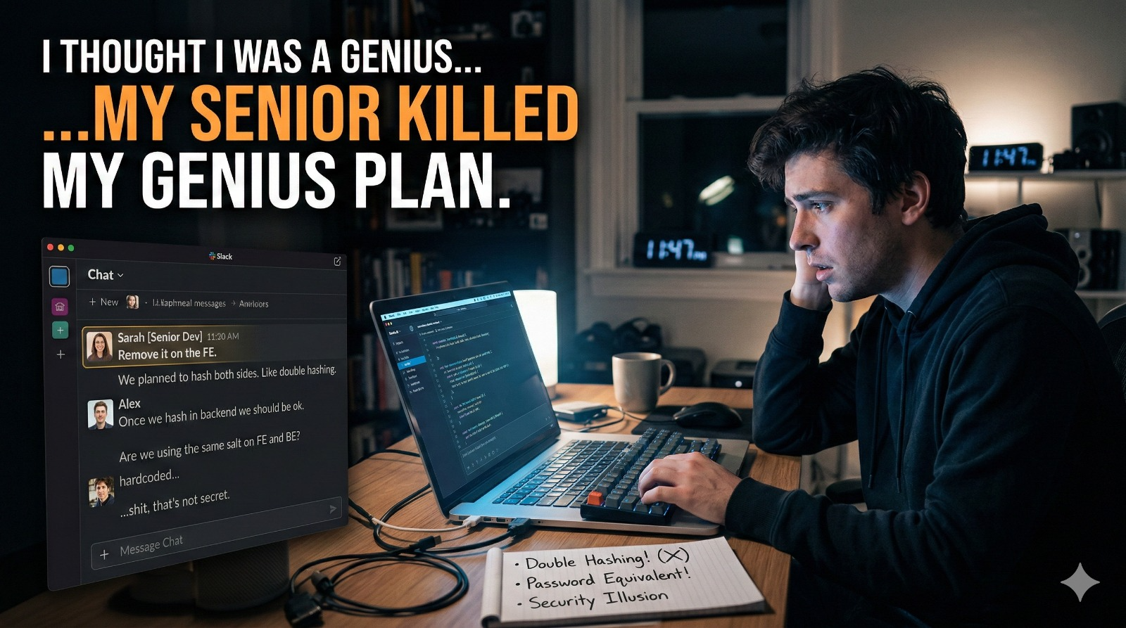 I Thought I Outsmarted Hackers With Double Hashing.