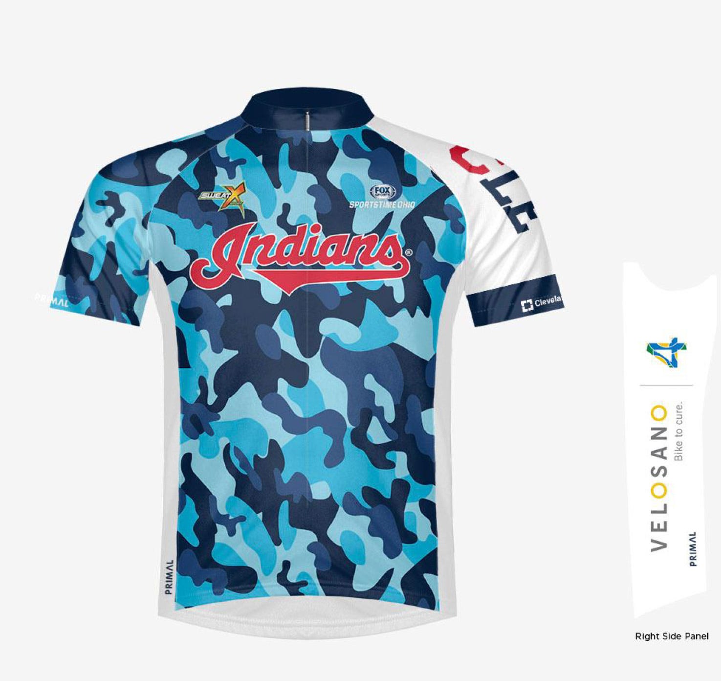 cleveland indians cycling jersey
