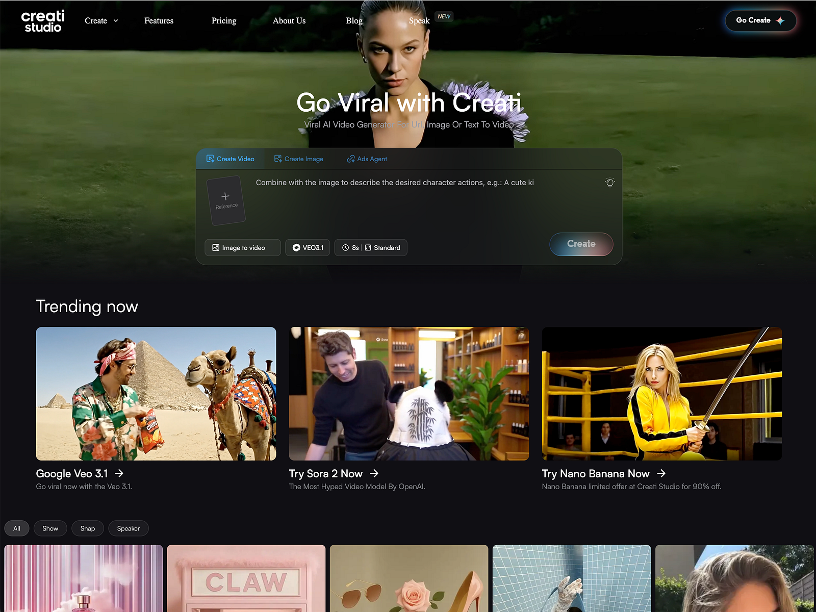 Creati Studio: Generate Viral Video Ads in Minutes | Creati AI