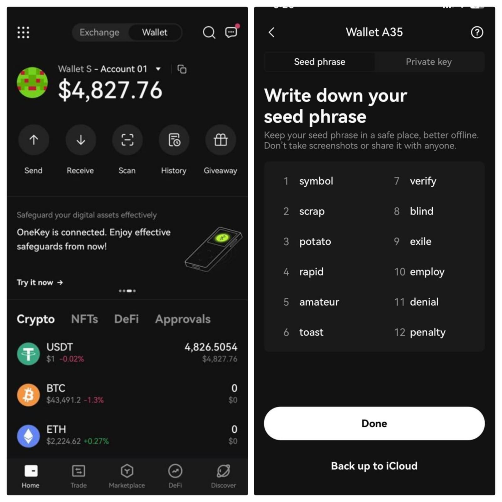 Hello I have 5000 usdt trc20 in my Okx.