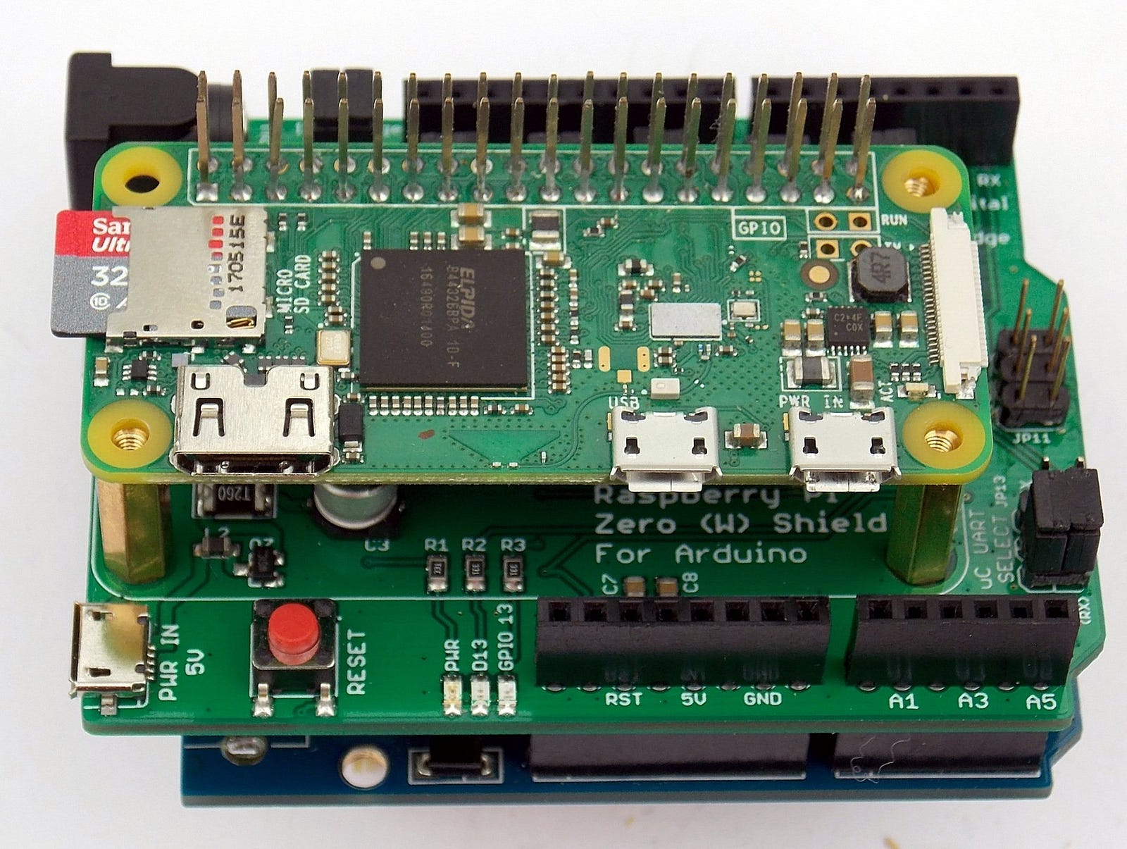 Connect The Raspberry Pi Zero To An Arduino With This Compatible Shield 4373