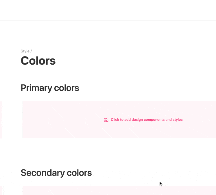 Gif showing how to add color styles into zeroheight.