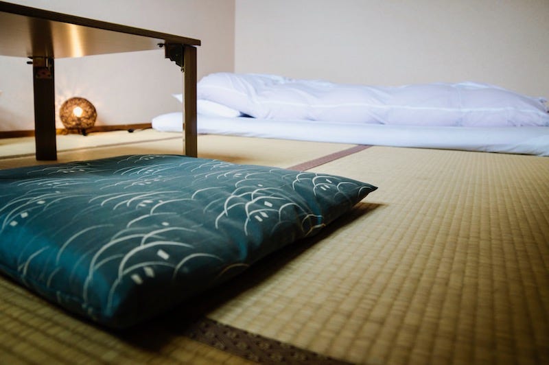 A traditional Japanese ryokan on Hiroshima Prefecture’s island of Miyajima