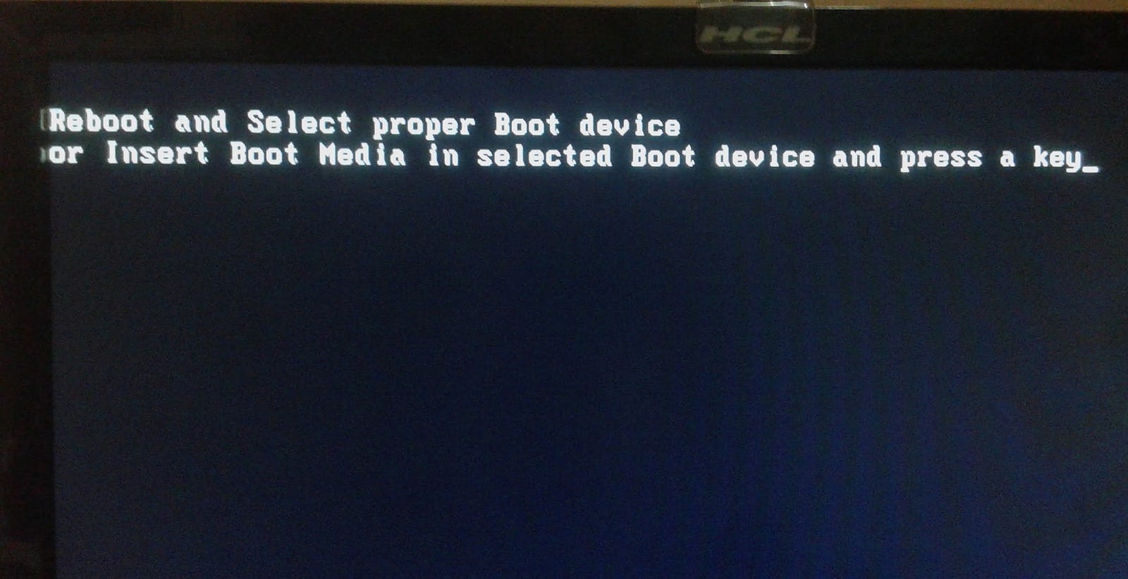 reboot and select proper boot device解決 – TFB77