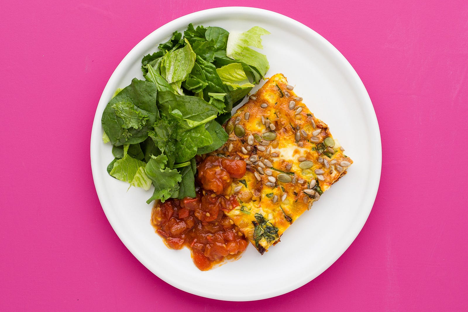 Roast Pumpkin & Feta Frittata with Balsamic Tomatoes