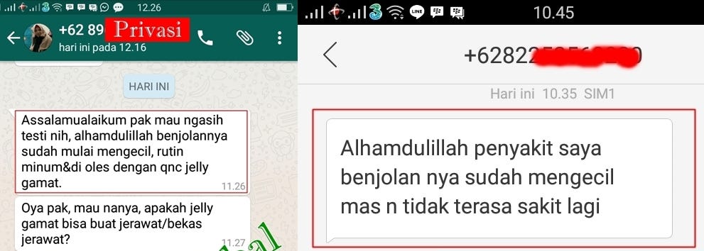 Image result for testimoni qnc untuk benjolan di rahim