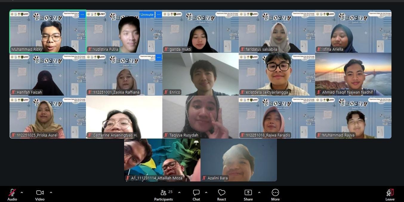 Tangkapan layar selama diskusi. Dok. pribadi
