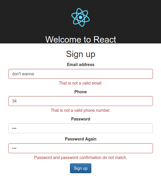 Validation In React Js With Example