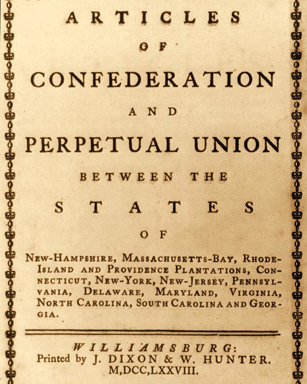 article 6 articles of confederation