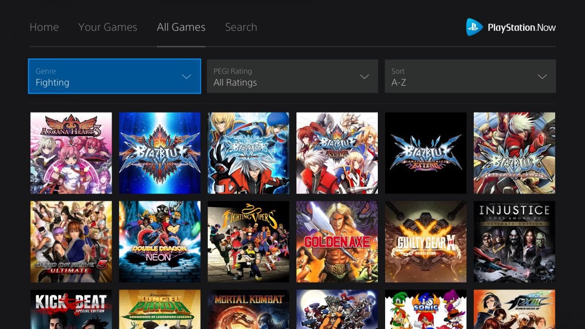 Playstation now какие игры доступны