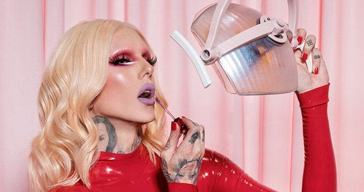 Jeffree Star is the most-subscribed beauty influencer on YouTube.