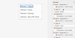 Change from Default to Selected state