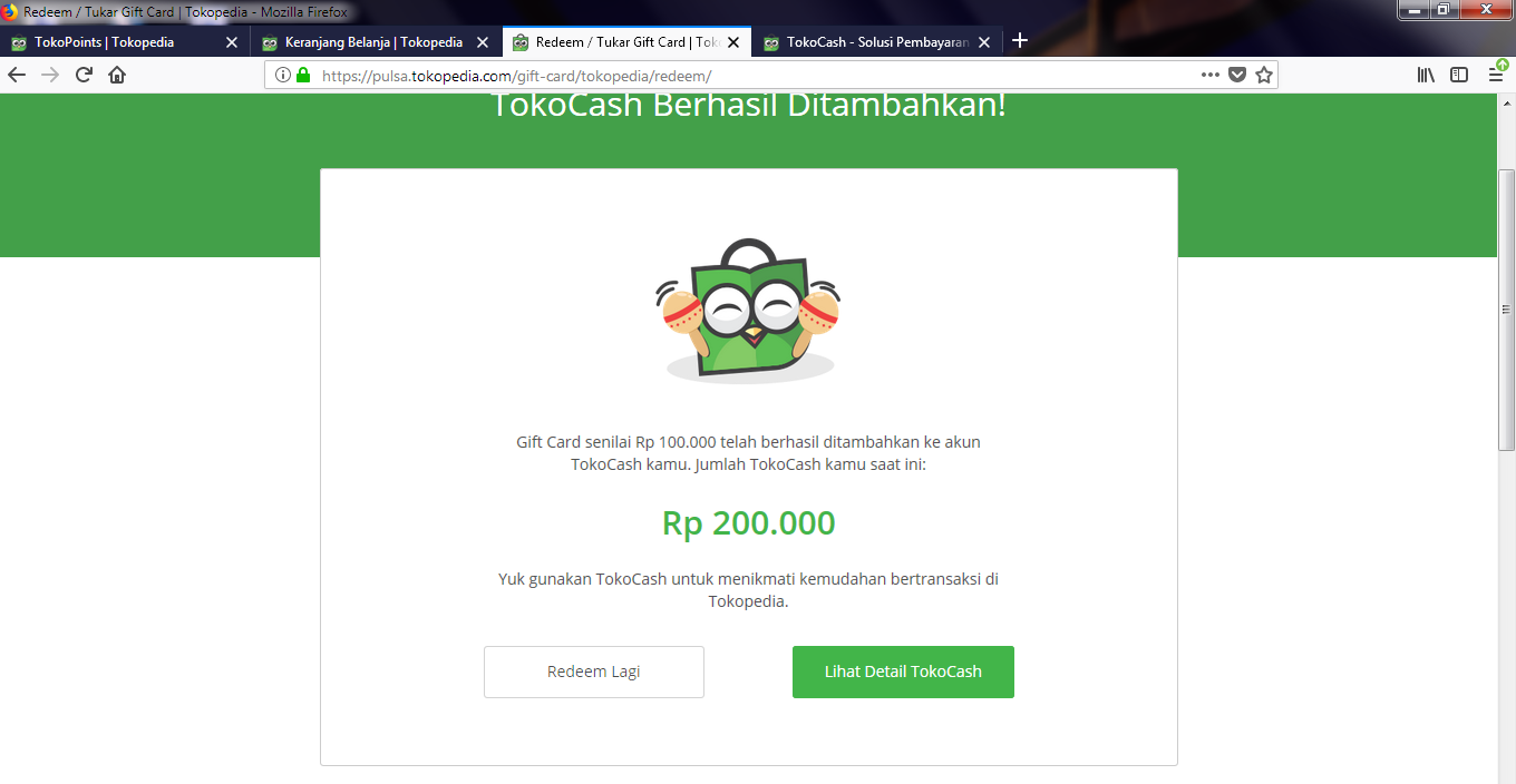 Membuat Voucher Code Dan Menggunakannya Untuk Menambah Saldo Tokocash