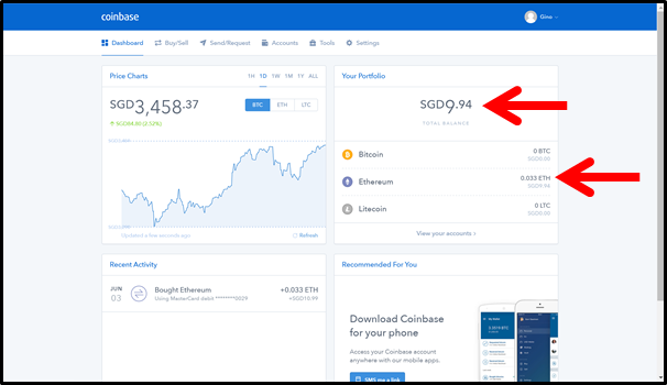 how long to get ethereum coinbase