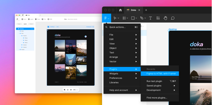 Figma to HTML with Framer