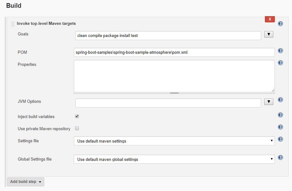 builders block in the yaml which results in the above configuration in the Jenkins job