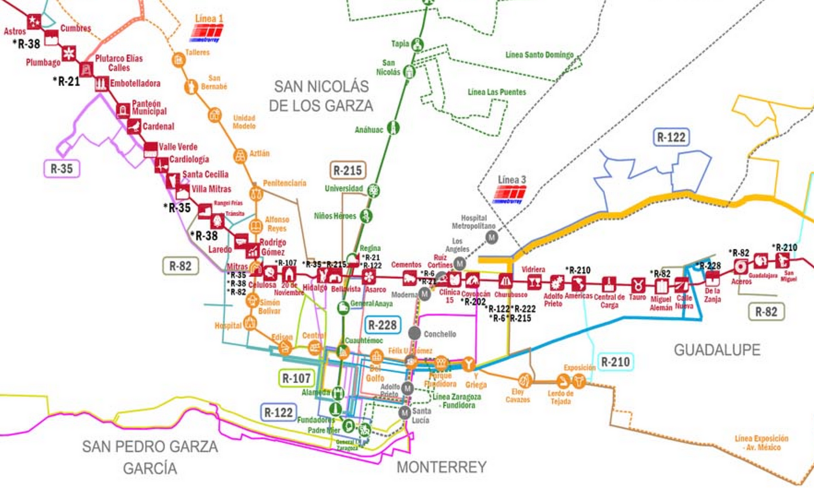 Cuales Son Las Estaciones Del Metro En Monterrey Mexi - vrogue.co