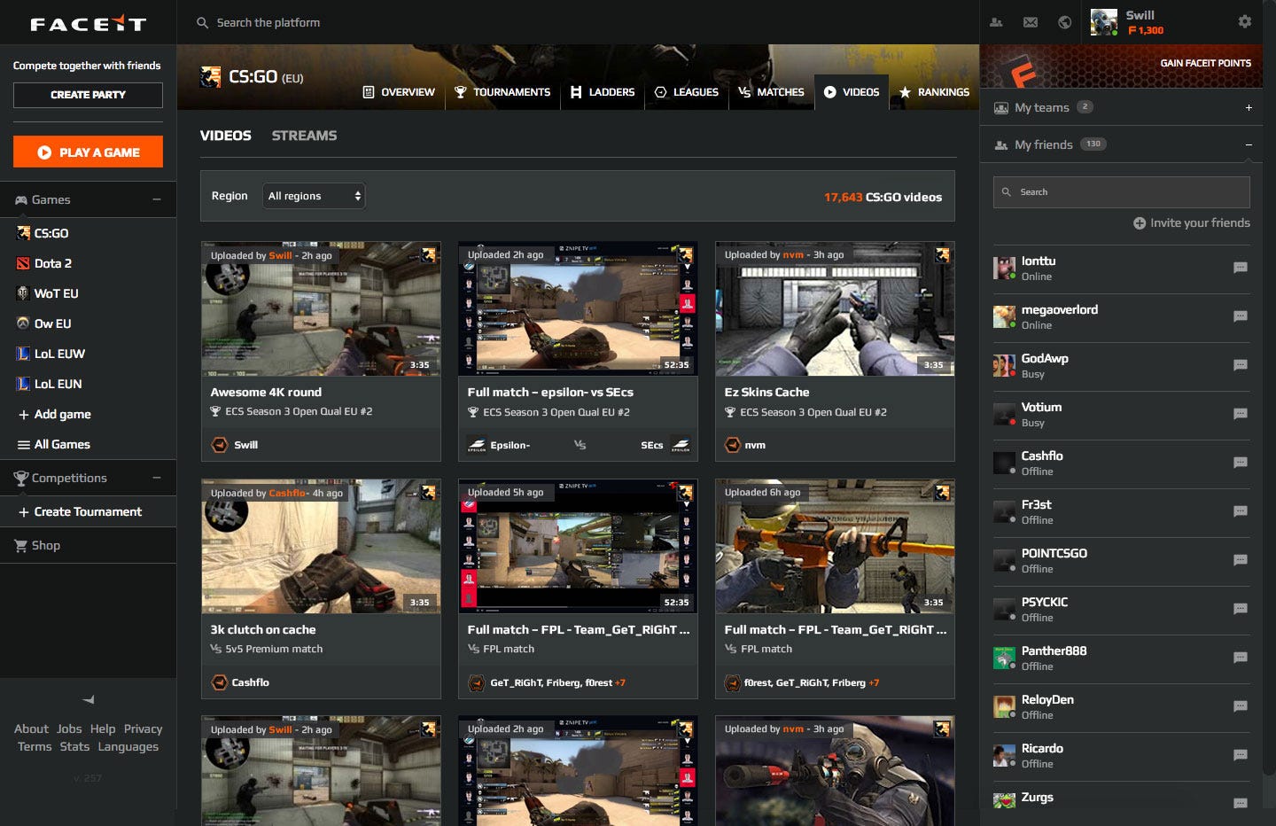 FACEIT Client Private Beta, Streambot, and an Update on New Releases