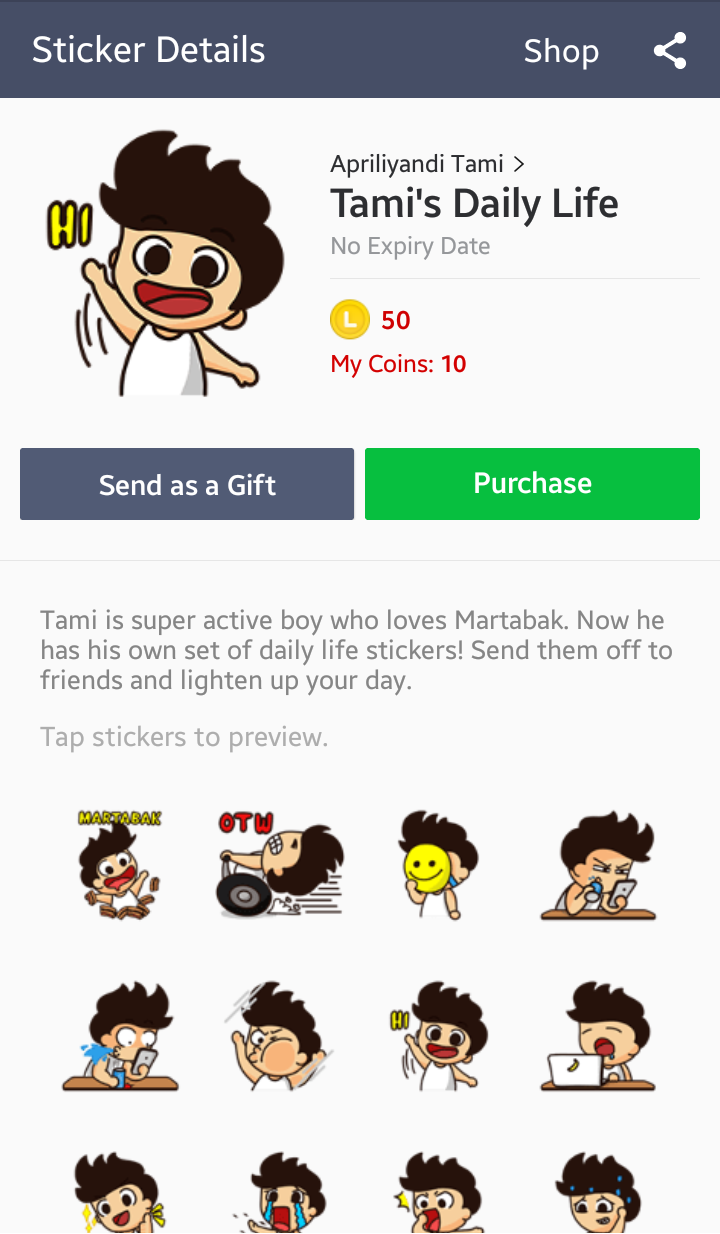 LINE Sticker Yang Baru Dan Menggemaskan Apriliyandi Tami Medium