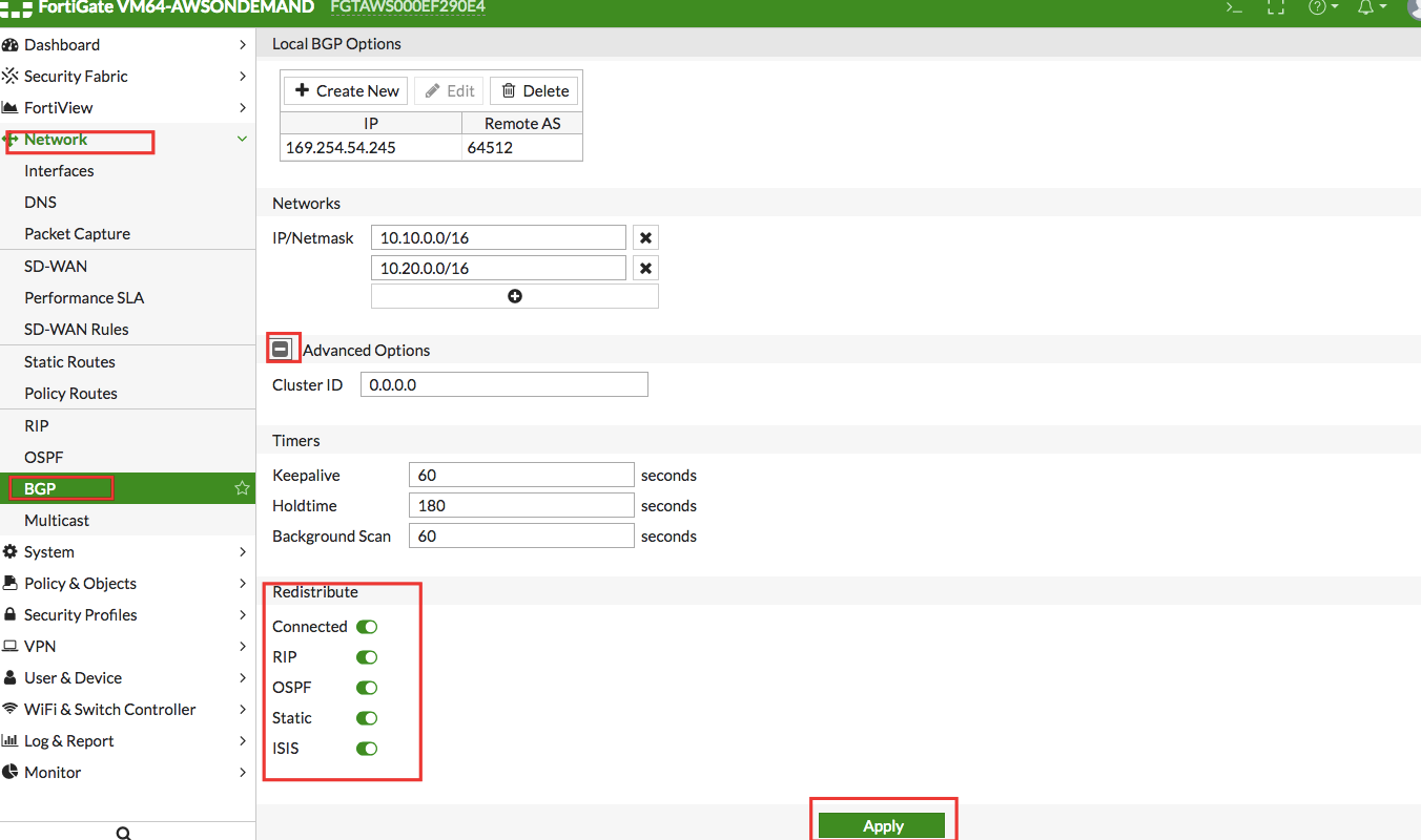 AWS VPN Setup Using Fortinet FortiGate Firewall VM64