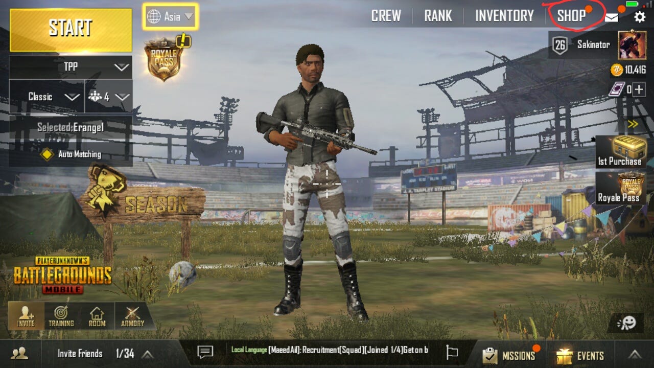 Pubg Get Clothes And Wearables Easily Without Spending Real Money - click on bp briefcase option