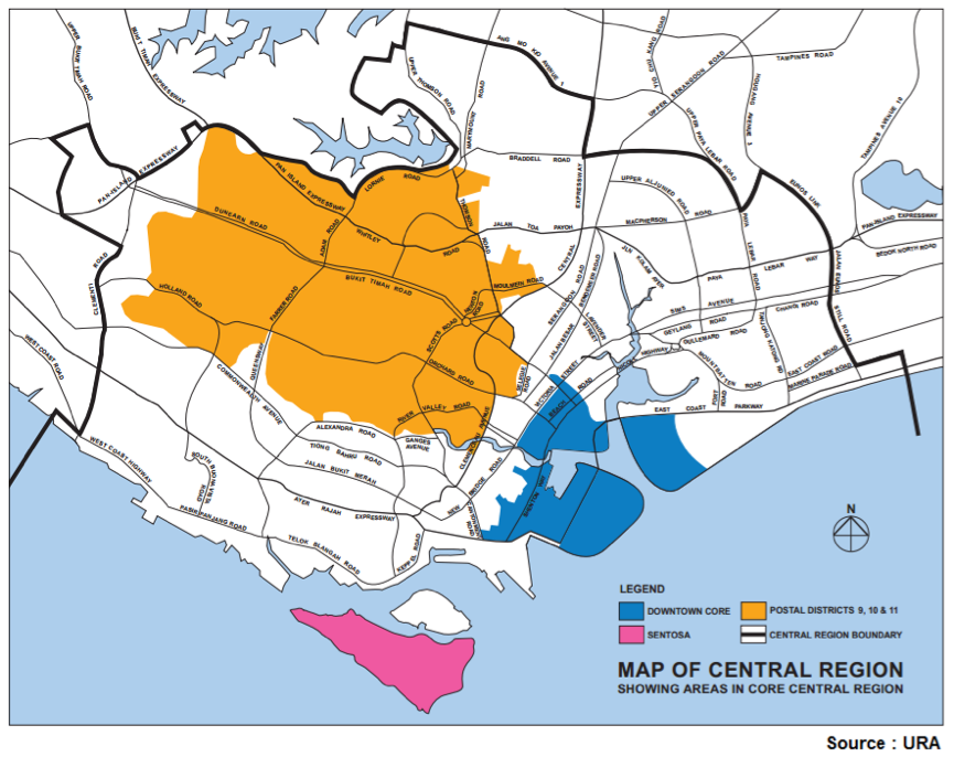 Cbd Singapore Map Downtown Line