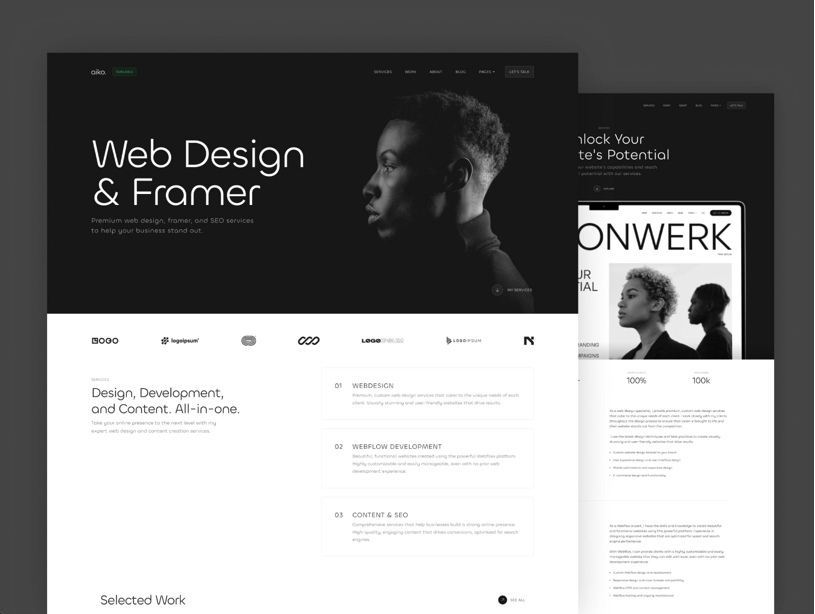 Aiko — Portfolio Framer Template