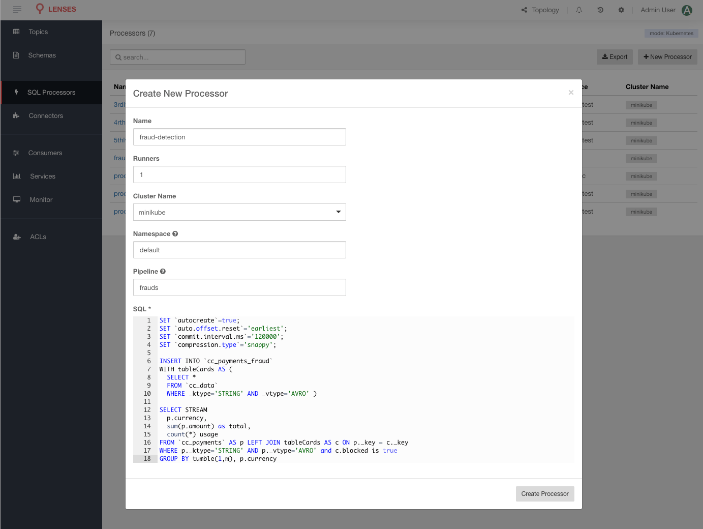 Lenses SQL Kafka stream processors scale at