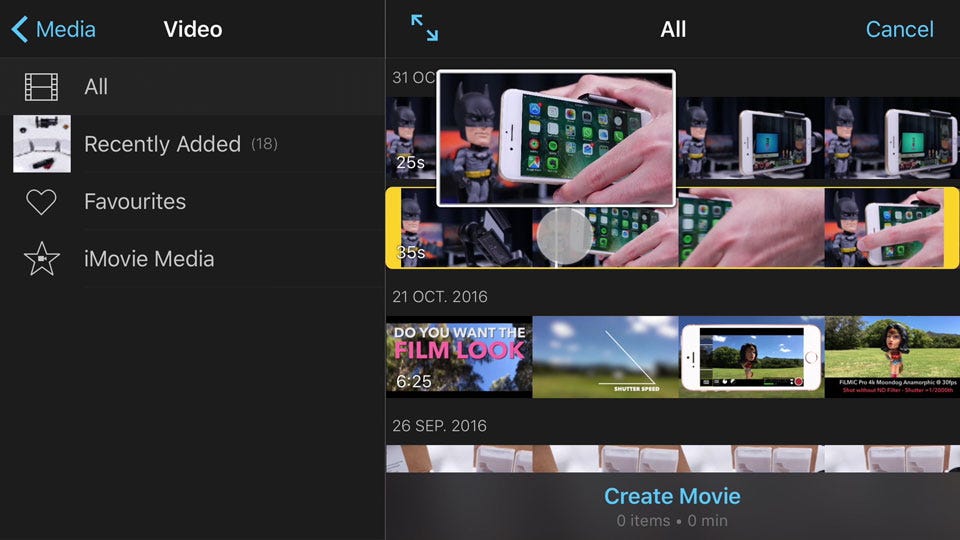 how to add links in imovie for iphone