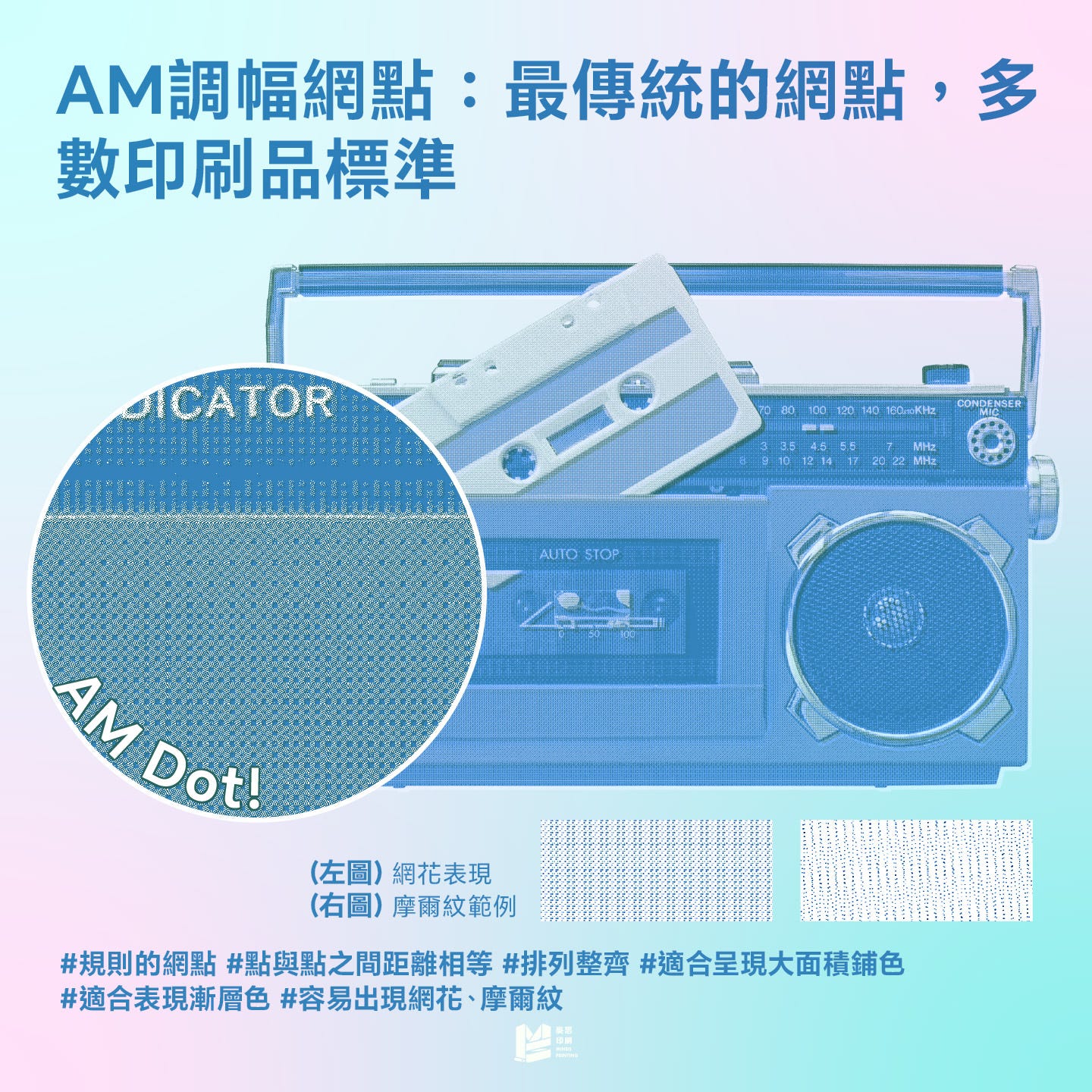 AM？FM？這不是廣播電台，而是印刷的靈魂！ — AM調幅網點