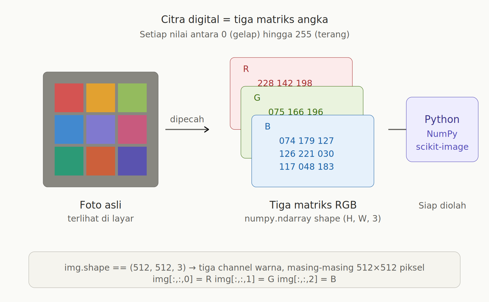 Memulai Pengolahan Citra Digital dengan Python dan scikit-image: Dari Pixel hingga Pengenalan Objek