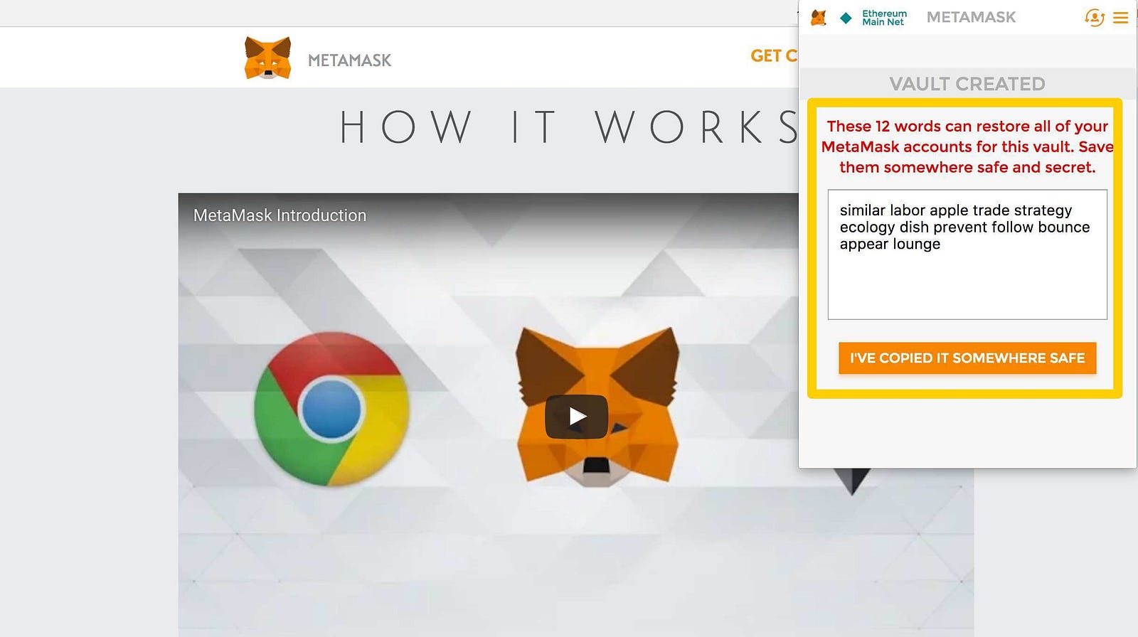 how to open metamask chrome