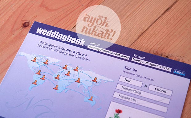 Unique Design Wedding Invitation Standard And Luxury Who Is Not Familiar With Social Media Facebook The Invitation Card Designed To Mimic Entry Page Of And Just Change Some Them Make