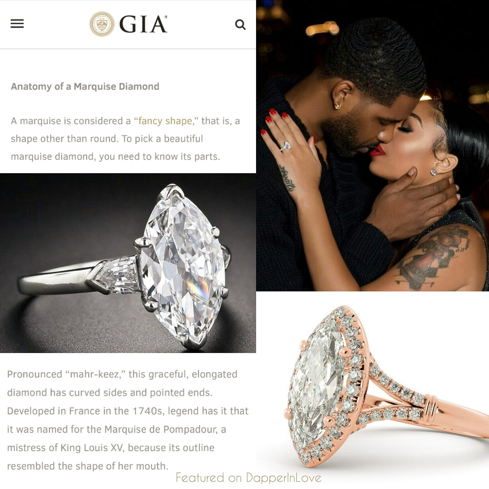 Icymi The 200 Yr Love Story Behind Lhhatl S Jessica Dime Her Diamond Is Considered A Royal Fancy Cut Because Of It S Elongated Shape But That Not Legend Dictates King Louis Xv Named This