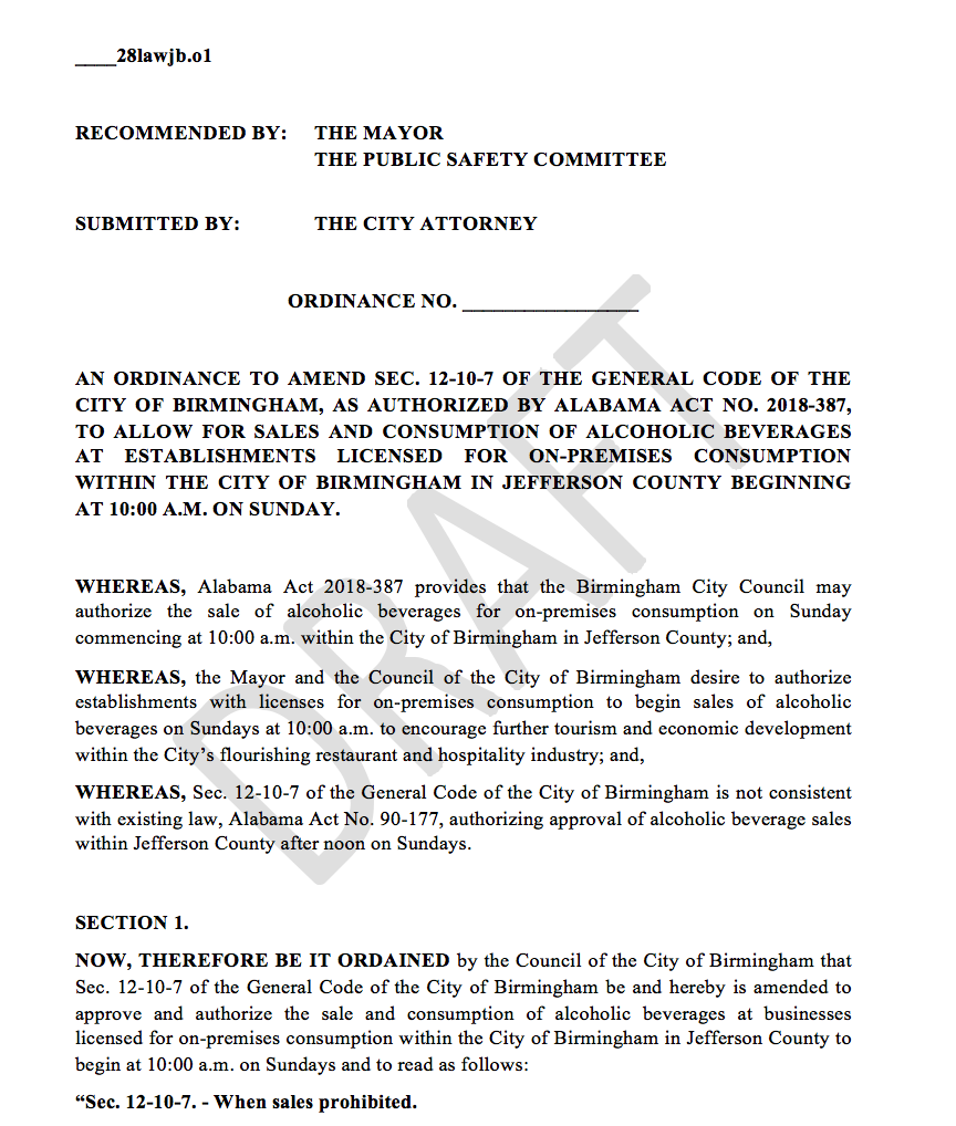 1*mF6PccZRNni5Y6NkN8aBzg Mimosas anyone? Birmingham City Council approves early Sunday alcohol sales