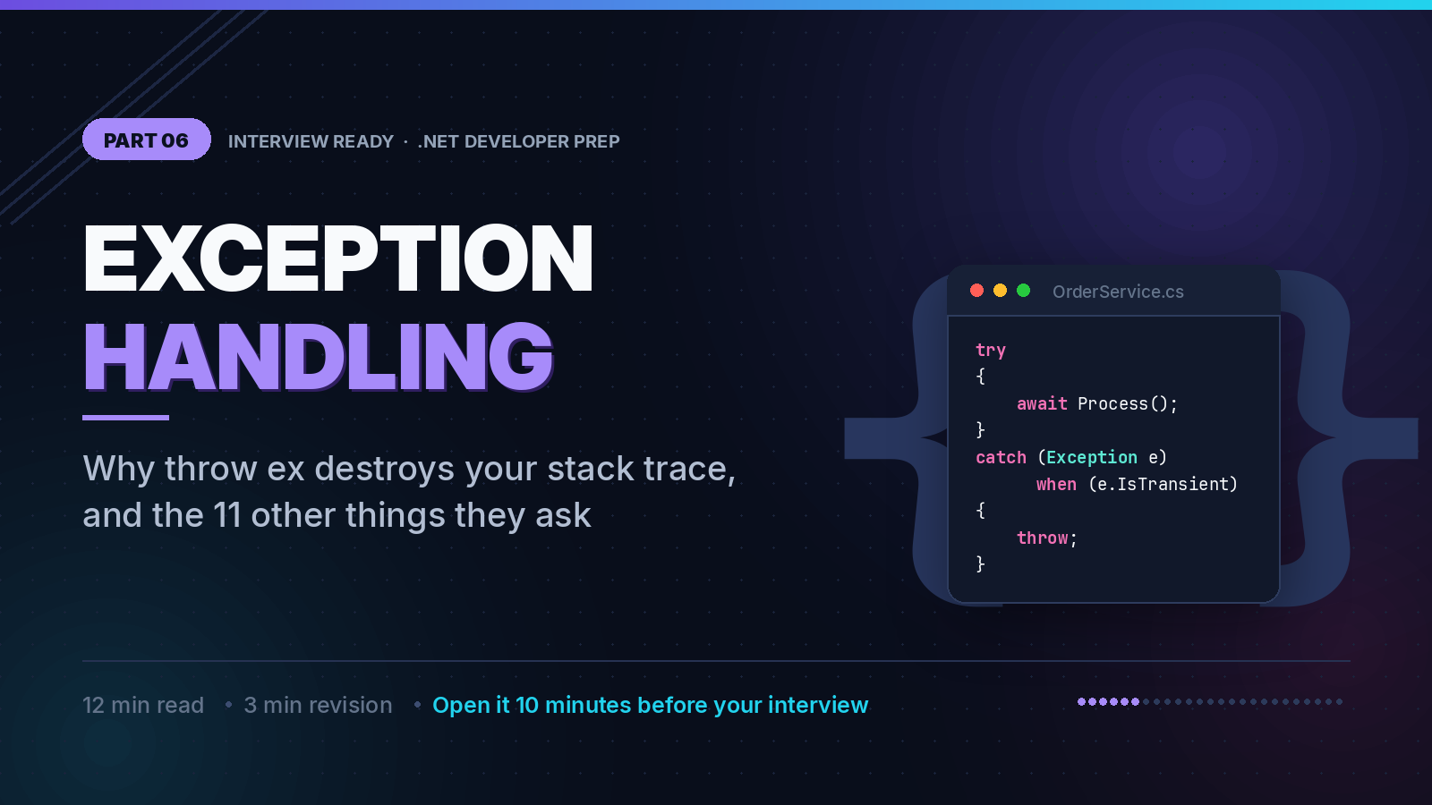 Exception Handling: The One Keyword That Makes Your Production Bugs Undebuggable