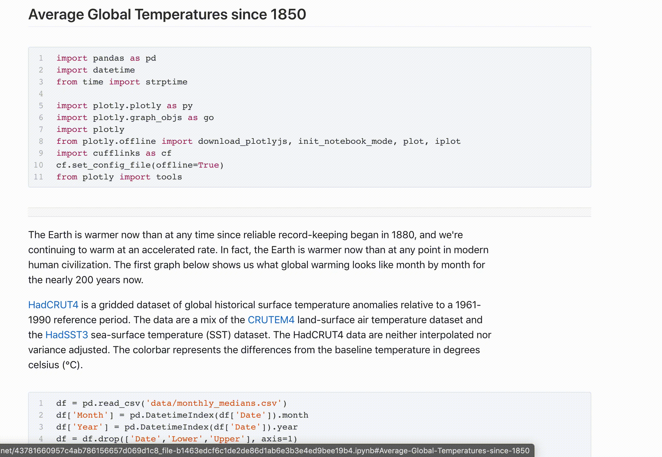 Kyso report with code shown