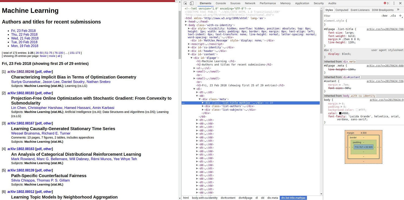 Raschietto: a simple library for web scraping
