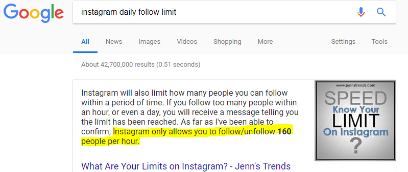 can like and follow per day on the platform even when using automation software like ninjagram or instavast this limits the natural growth you - follow unfollow instagram vs organic