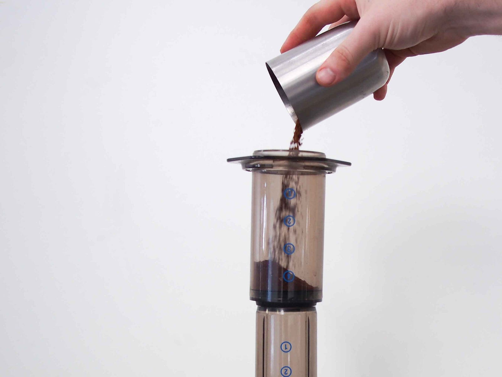 Brewing coffee with an Inverted Aeropress Sample Coffee Brew Crew