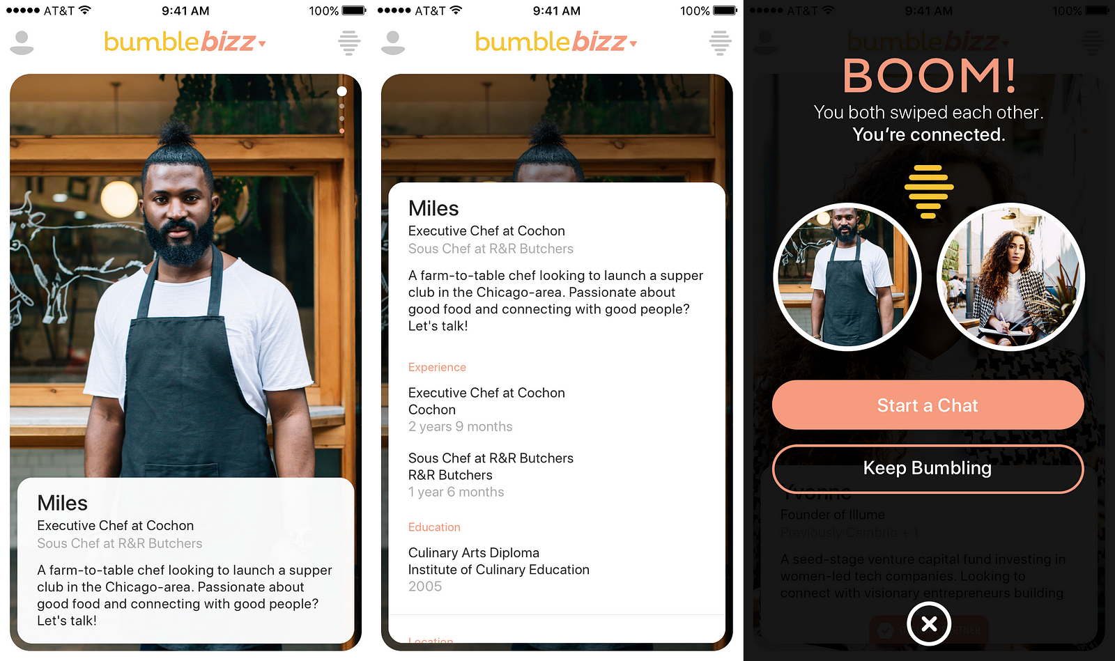 Bumble Bizz: User Interface Redesign - Prototypr