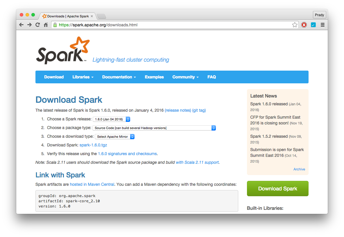 how to install spark locally