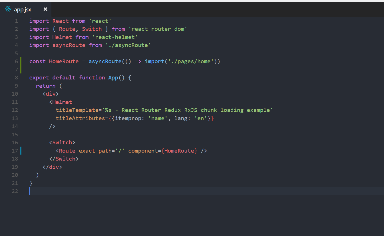 React Redux React Router 4 Code Splitting W RxJS Webpack