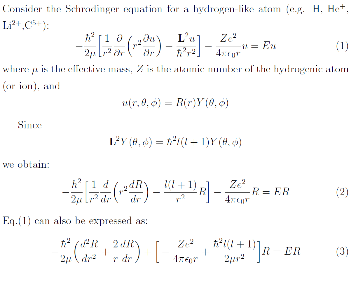 Hydrogen Atom Modern Physics Medium 5915