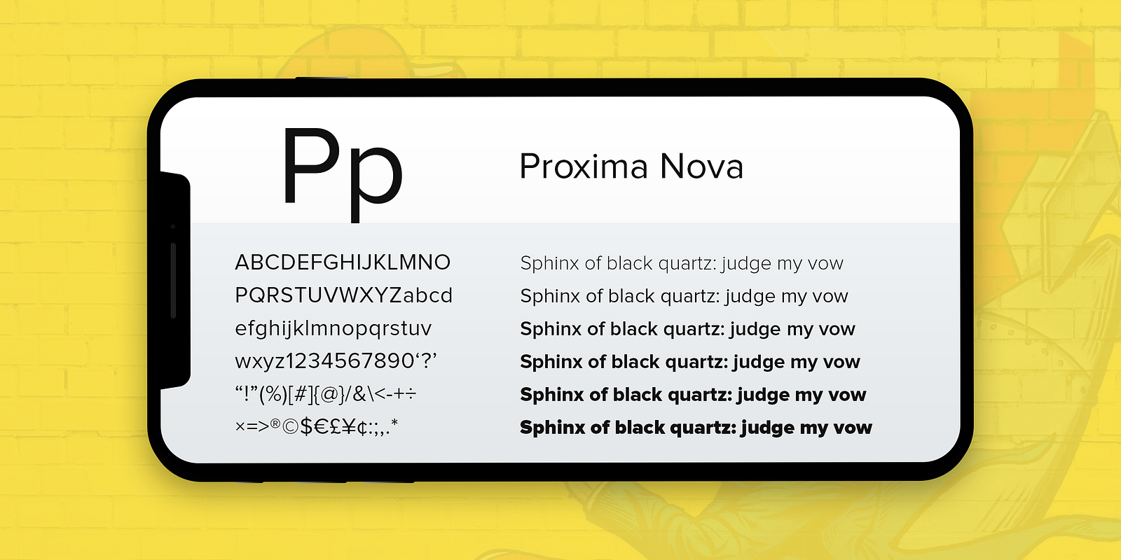 Proxima nova font word