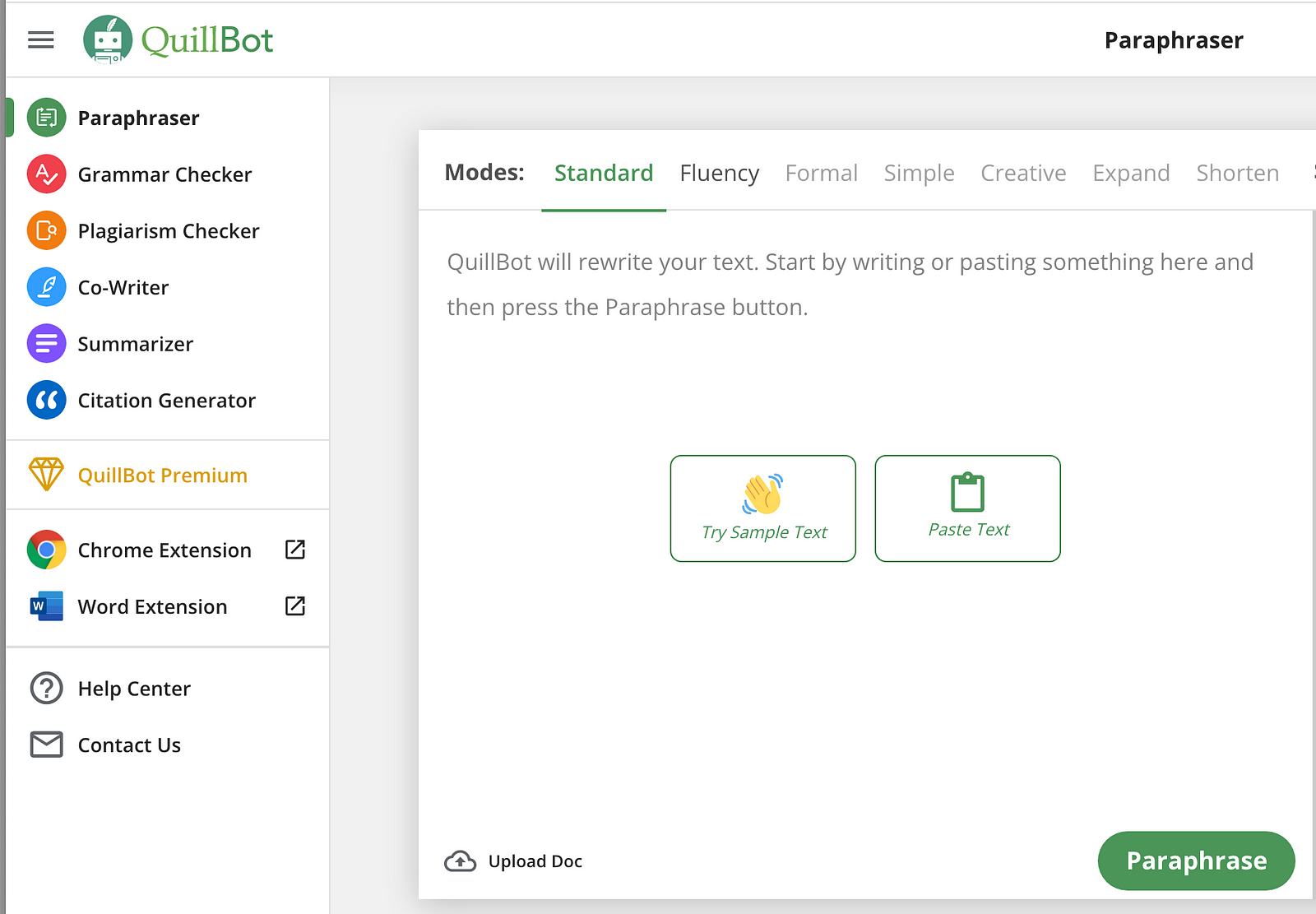 Use QuillBot to rewrite existing content to save time.