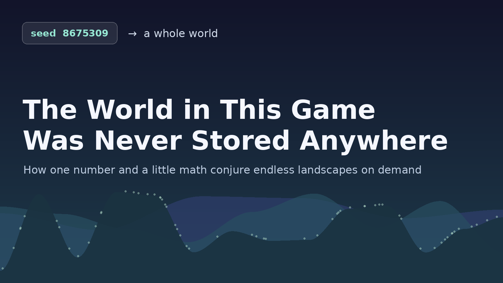 The World in This Game Was Never Stored Anywhere