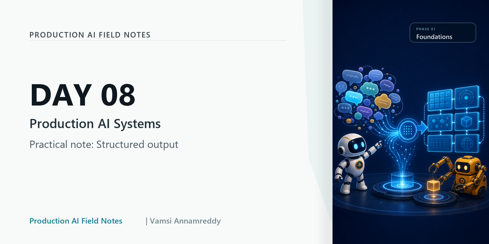 Why production AI needs structured outputs
