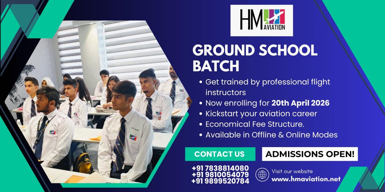 HM Aviation Announces DGCA CPL Ground School Batch Starting 20th APRIL HM Aviation Announces DGCA CPL Ground School Batch Starting 20th APRIL